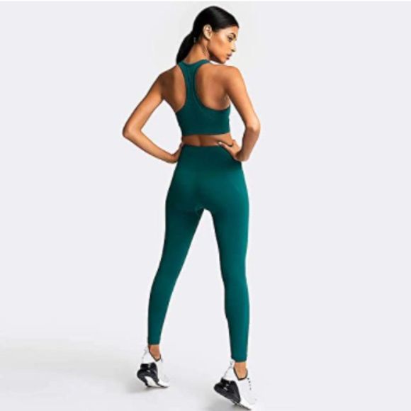 Women’s Yoga Outfits 2 piece Set Workout Tracksuits - Picture 3 of 4